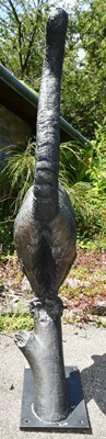 Lot 125 - FORMER BRISTOL ZOO GARDENS - JON BUCK - PANGOLIN EDITIONS - BRONZE LEMUR