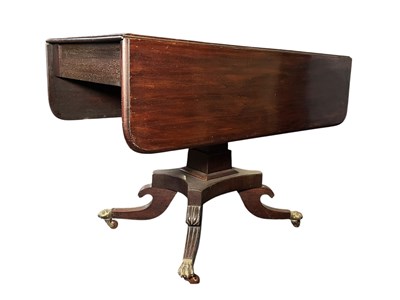 Lot 963 - 19TH CENTURY WILLIAM IV MAHOGANY SOFA TABLE DESK
