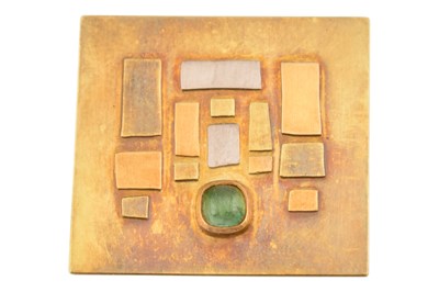 Lot 204 - CHATHERINE MANNHEIM 18CT GOLD & TOURMALINE BROOCH PIN