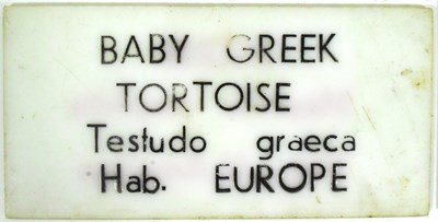 Lot 152 - FORMER BRISTOL ZOO GARDENS - VINTAGE ANIMAL ENCLOSURE PLAQUES