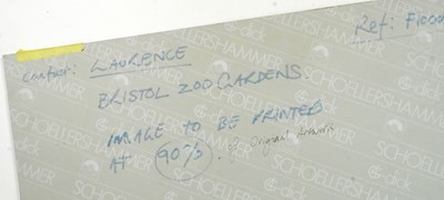 Lot 168 - FORMER BRISTOL ZOO GARDENS - ORIGINAL ARTWORK 'FLOODED FOREST'
