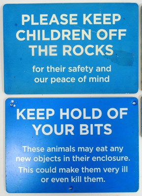 Lot 169 - FORMER BRISTOL ZOO GARDENS - COLLECTION OF ASSORTED SIGNS