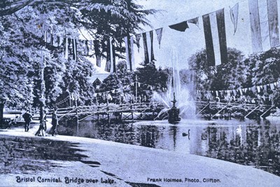Lot 178 - FORMER BRISTOL ZOO GARDENS - CARNIVAL BRIDGE AT BRISTOL ZOO PHOTO