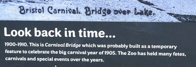 Lot 178 - FORMER BRISTOL ZOO GARDENS - CARNIVAL BRIDGE AT BRISTOL ZOO PHOTO