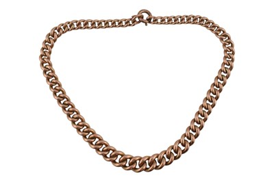 Lot 308 - EARLY 20TH CENTURY 9CT GOLD CHAIN