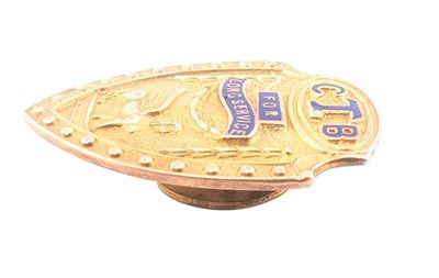 Lot 87 - 1920S HALLMARKED 9CT GOLD & ENAMEL LONG SERVICE PIN