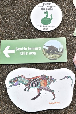 Lot 196 - FORMER BRISTOL ZOO GARDENS - COLLECTION OF ASSORTED SIGNS