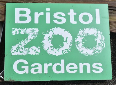 Lot 200 - FORMER BRISTOL ZOO GARDENS - WELCOME TO BRISTOL ZOO SIGN