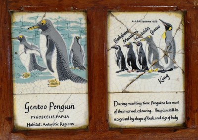 Lot 210 - FORMER BRISTOL ZOO GARDENS - PENGUIN TILES FROM PENGUIN ENCLOSURE