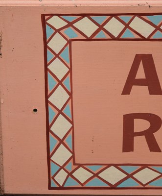 Lot 221 - FORMER BRISTOL ZOO GARDENS - AMPHIBIAN AND REARING ROOM ORIGINAL SIGN