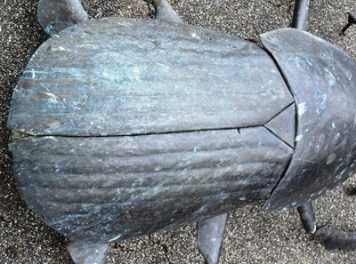 Lot 226 - FORMER BRISTOL ZOO GARDENS - BRONZE DUNG BEETLE SCULPTURE FROM BUG WORLD
