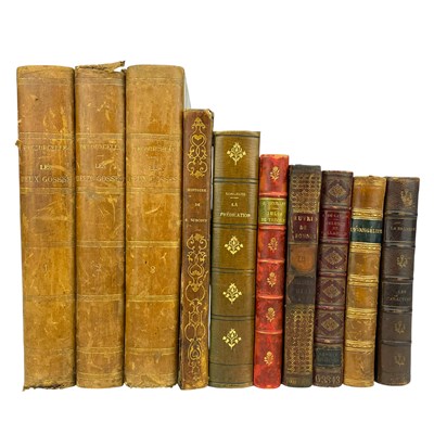 Lot 120 - 19TH CENTURY FRENCH LITERATURE, LEATHER-BOUND - TO INC. ALPHONSE DAUDET, OCTAVE FEUILLET, ETC.