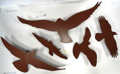 Lot 239 - FORMER BRISTOL ZOO GARDENS - METAL BIRDS FROM THE HIDE RESTAURANT