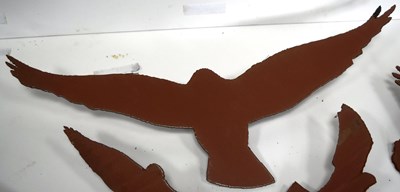 Lot 239 - FORMER BRISTOL ZOO GARDENS - METAL BIRDS FROM THE HIDE RESTAURANT
