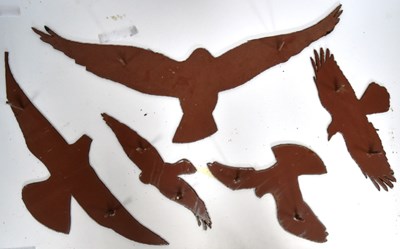Lot 239 - FORMER BRISTOL ZOO GARDENS - METAL BIRDS FROM THE HIDE RESTAURANT