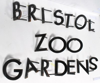 Lot 240 - FORMER BRISTOL ZOO GARDENS - 'BRISTOL ZOO GARDENS' LETTERS