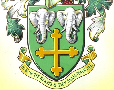 Lot 245 - FORMER BRISTOL ZOO GARDENS - ORIGINAL HAND PAINTED COAT OF ARMS