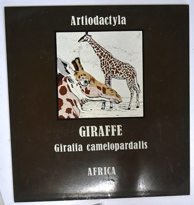 Lot 255 - FORMER BRISTOL ZOO GARDENS - VINTAGE ANIMAL ENCLOSURE PLAQUES