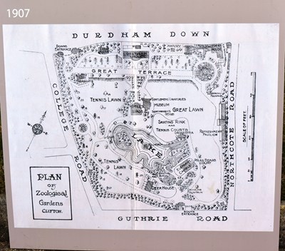 Lot 260 - FORMER BRISTOL ZOO GARDENS - 'MAPS THROUGH TIME' DISPLAYS