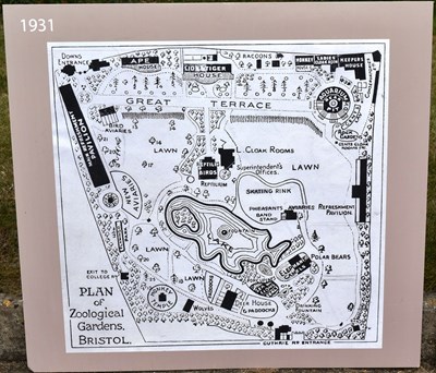 Lot 260 - FORMER BRISTOL ZOO GARDENS - 'MAPS THROUGH TIME' DISPLAYS