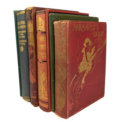 Lot 138 - 19TH CENTURY DECORATIVE CLOTH - INC. SEYMOUR'S HUMOROUS SKETCHES, SONGS FOR CHILDREN, ETC.