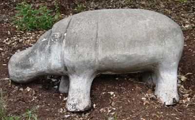 Lot 262 - FORMER BRISTOL ZOO GARDENS - HIPPO SCULPTURE FROM PLAYGROUND
