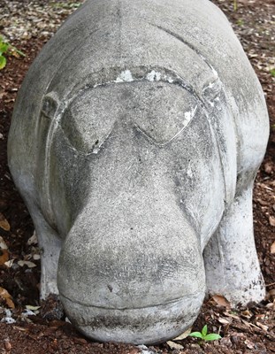 Lot 262 - FORMER BRISTOL ZOO GARDENS - HIPPO SCULPTURE FROM PLAYGROUND