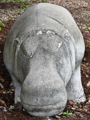 Lot 262 - FORMER BRISTOL ZOO GARDENS - HIPPO SCULPTURE FROM PLAYGROUND