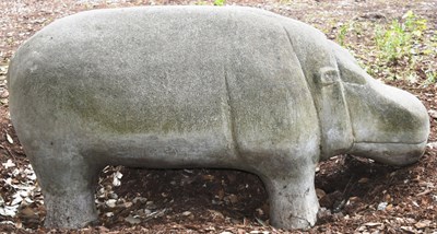 Lot 262 - FORMER BRISTOL ZOO GARDENS - HIPPO SCULPTURE FROM PLAYGROUND