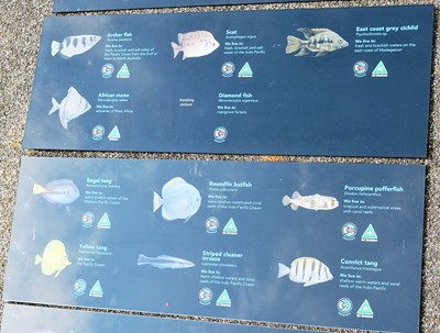 Lot 265 - FORMER BRISTOL ZOO GARDENS - ORIGINAL AQUARIUM SIGNS