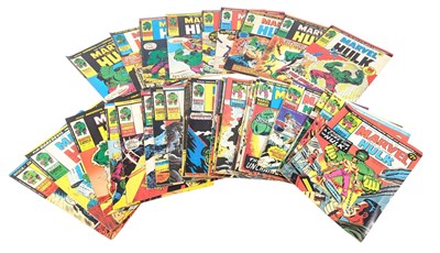 Lot 643 - COMICS - COLLECTION OF VINTAGE MARVEL INCREDIBLE HULK COMICS