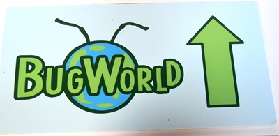 Lot 275 - FORMER BRISTOL ZOO GARDENS - BUG WORLD DIRECTIONAL SIGN