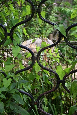 Lot 280 - FORMER BRISTOL ZOO GARDENS - ORIGINAL GORILLA HOUSE RAILINGS BRIDGE SECTIONS