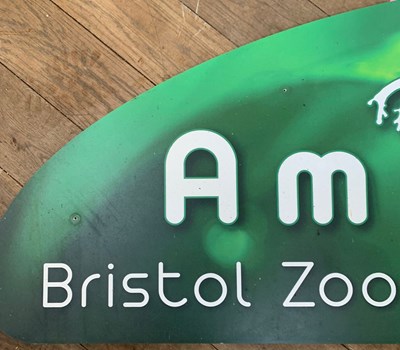 Lot 287 - FORMER BRISTOL ZOO GARDENS - AMPHIPOD ENCLOSURE SIGN