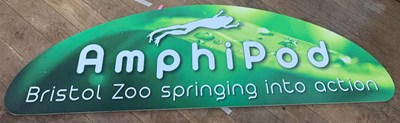 Lot 287 - FORMER BRISTOL ZOO GARDENS - AMPHIPOD ENCLOSURE SIGN