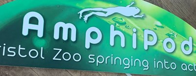 Lot 287 - FORMER BRISTOL ZOO GARDENS - AMPHIPOD ENCLOSURE SIGN