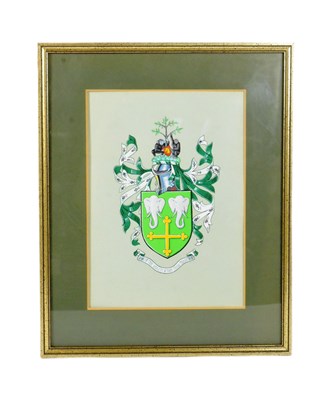 Lot 294 - FORMER BRISTOL ZOO GARDENS - ORIGINAL 1950S HAND PAINTED COAT OF ARMS
