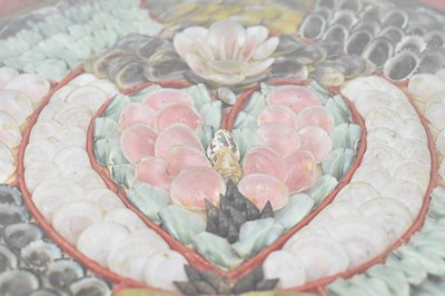 Lot 5 - VICTORIAN 19TH CENTURY SAILOR'S SWEETHEART VALENTINE SEASHELL DIORAMA