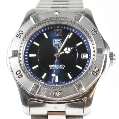 Lot 35 - TAG HEUER AUTOMATIC STAINLESS STEEL WRISTWATCH