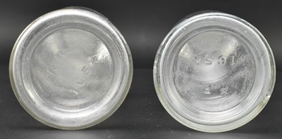 Lot 73 - PAIR OF FRENCH 19TH CENTURY APOTHECARY PERFUME EXTRACT GLASS BOTTLES
