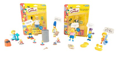 Lot 591 - THE SIMPSONS - VINTAGE MATTEL & PLAYMATES SIMPSONS FIGURES