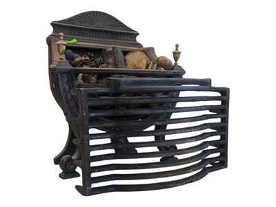 Lot 871 - ADAMS REVIVAL 19TH CENTURY VICTORIAN CAST IRON FIREPLACE