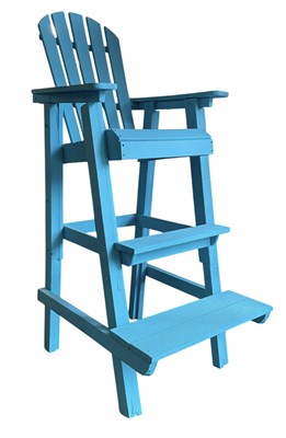 Lot 55 - MODERN PAINTED UMPIRES OR LIFEGUARD CHAIR