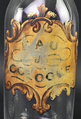 Lot 15 - EARLY 19TH CENTURY GLASS DECORATIVE APOTHECARY EXTRACT PERFUME BOTTLES