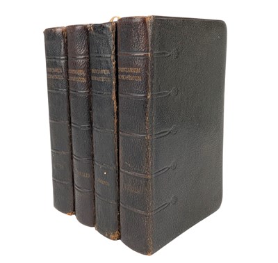 Lot 168 - RELIGIOUS - 1920 BREVIARIUM MONASTICUM, PAULI V. ET URBANI VIII. IN FOUR VOLUMES, LEATHER-BOUND