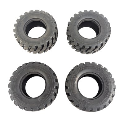 Lot 231 - RC MODELS - X4 RUBBER TYRE WHEELS FOR RADIO CONTROL VEHICLES