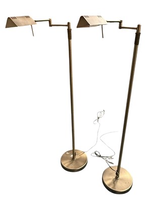 Lot 227 - STEINHAUER MEXLITE - PAIR OF BRONZED METAL FLOORSTANDING LAMPS
