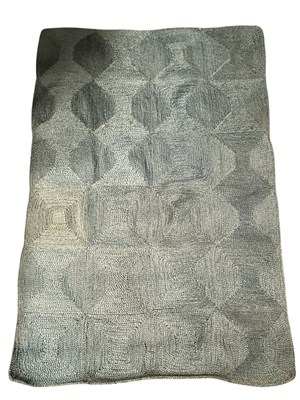 Lot 236 - MODERN INTERIOR BLUE HESSIAN FLOOR CARPET RUG