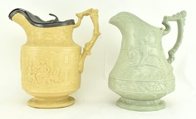 Lot 91 - TWO EARLY-MID 19TH CENTURY RIDGWAY STONEWARE EWERS