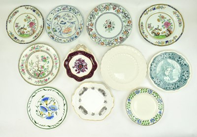 Lot 124 - COLLECTION OF TEN REGENCY & LATER PORCELAIN CABINET PLATES